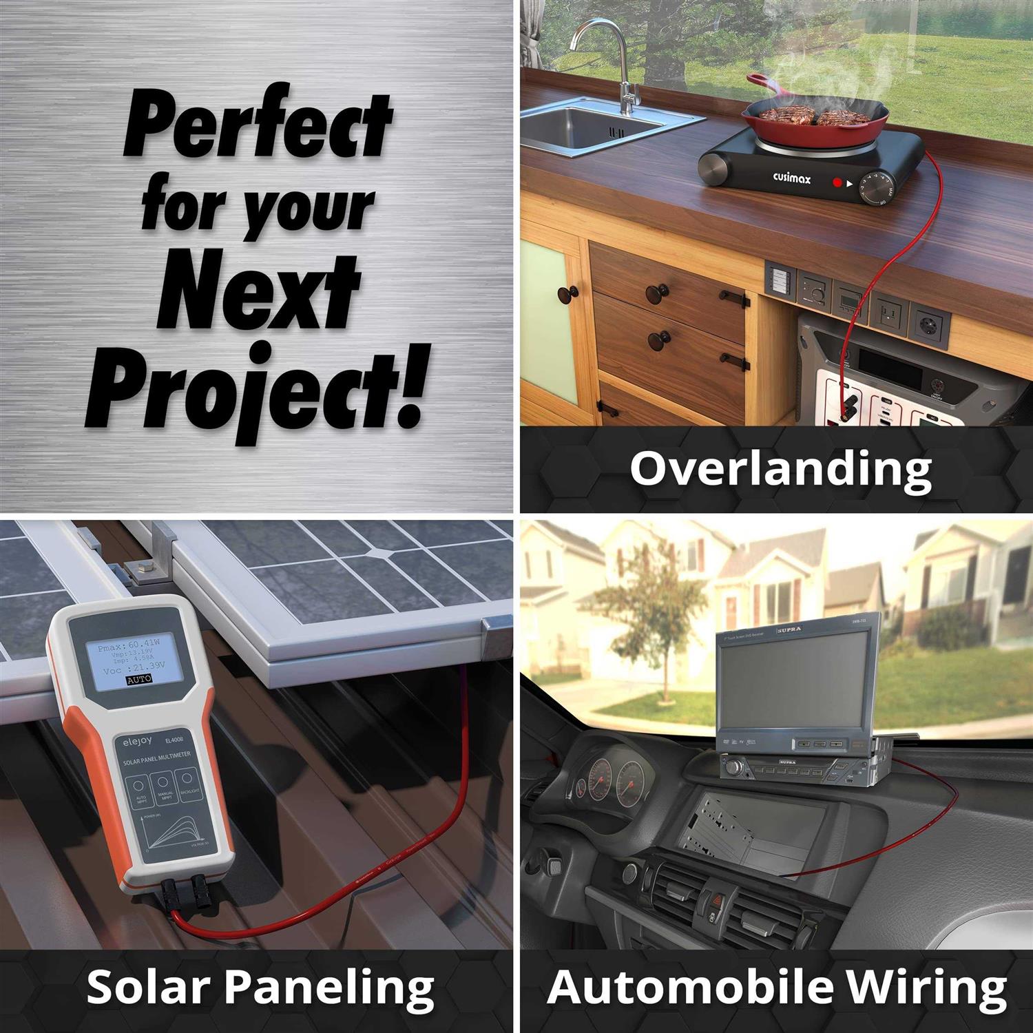 InstallGear Gauge Awg Power Ground Wire Wire - Cheap Fitting