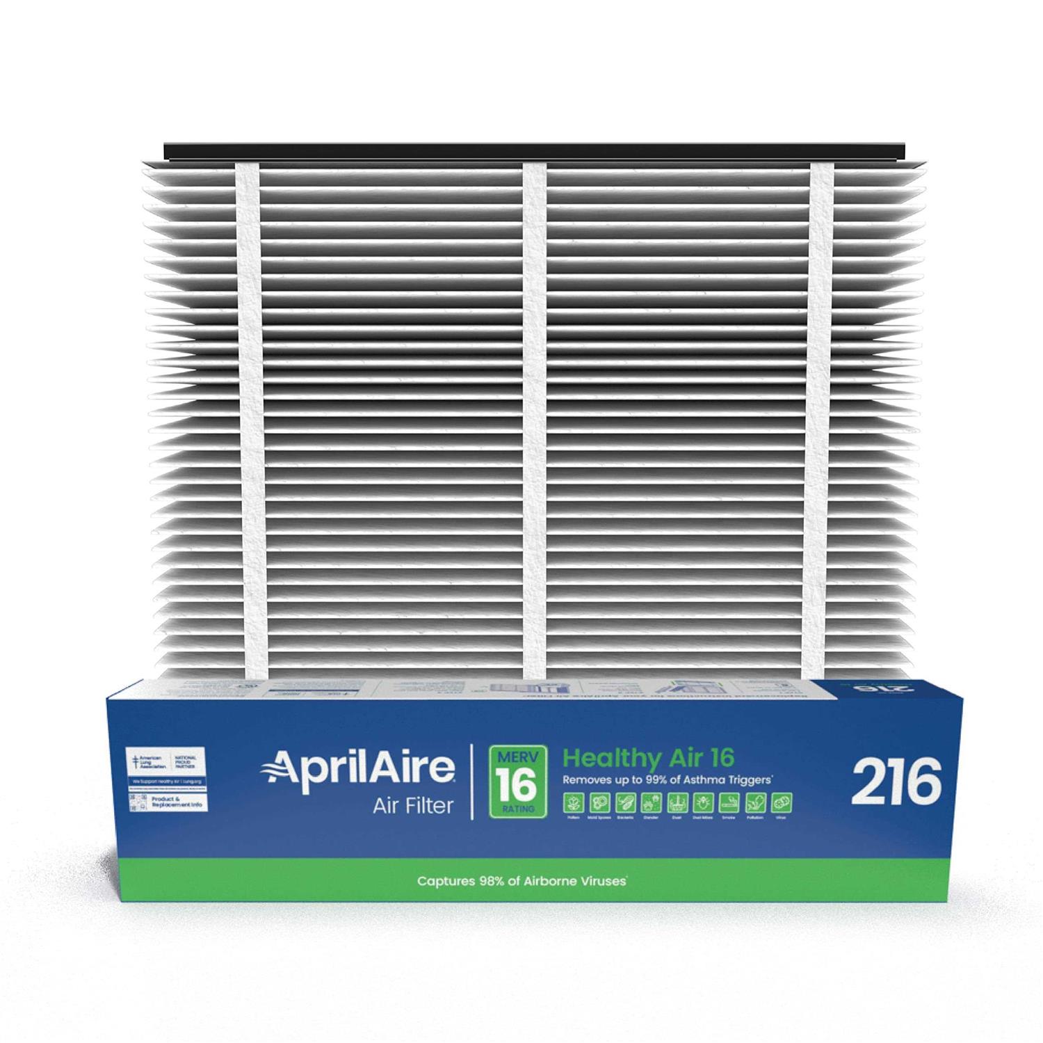 Aprilaire 216 Allergy Asthma Air Filter for Aprilaire Whole Home Air Purifiers - Cheap Fitting