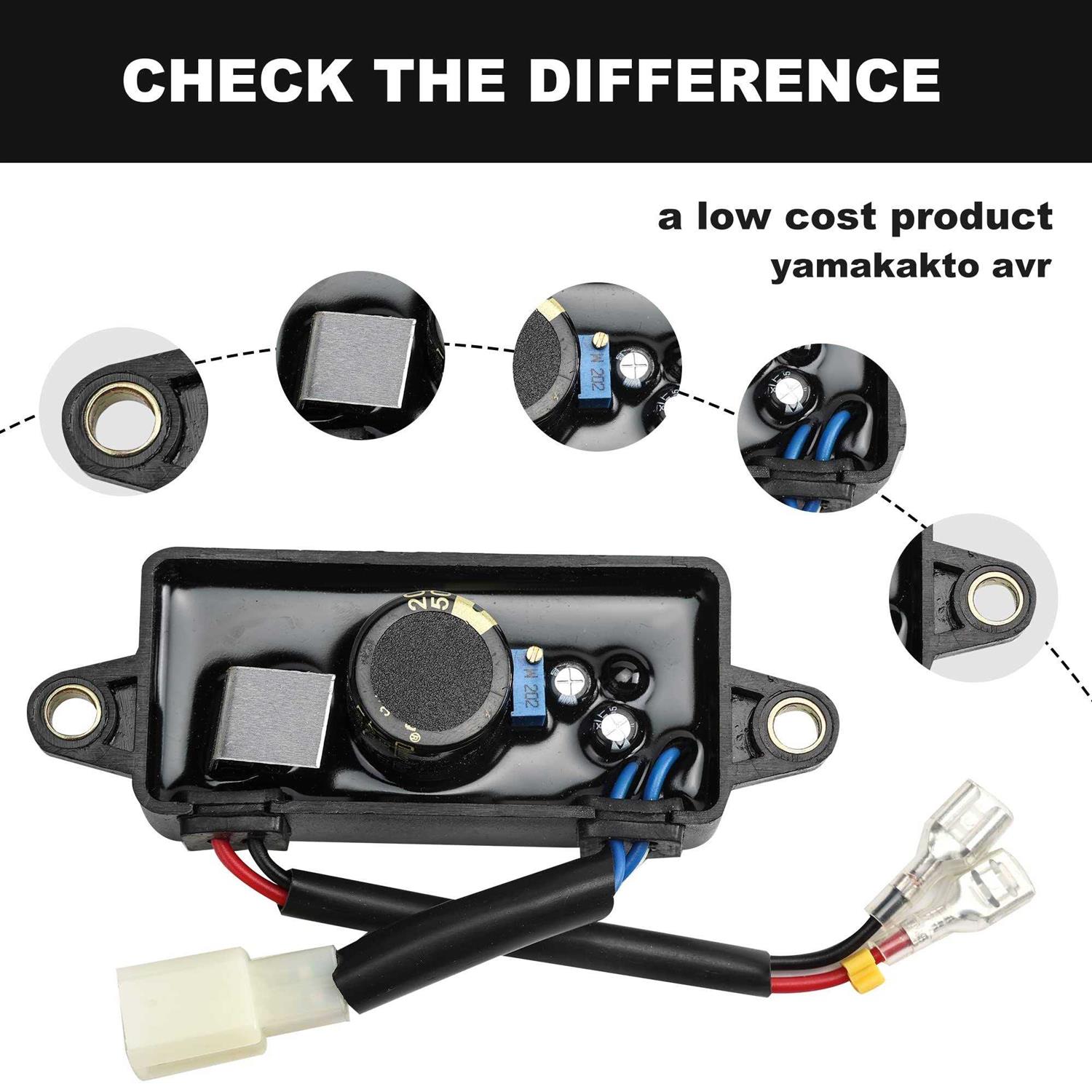 3500 4000 Watt Generator AVR Rnigs Automatic Voltage Regulator 290440009 4kw 3.5kw 3KW 2KW for Honda Clones Predator Champion Duromax Powermate - Cheap Fitting