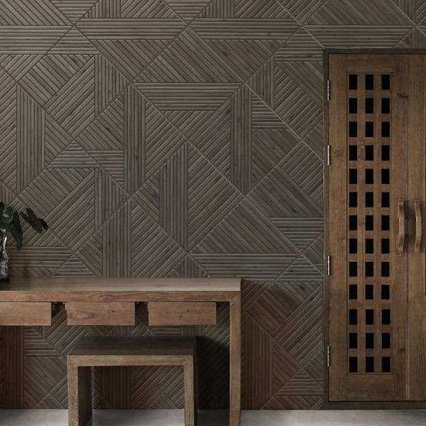 Merola Tile Tangram Wood 17-3/8 in. x 17-3/8 in. Porcelain Floor and Wall Tile - Cheap Fitting