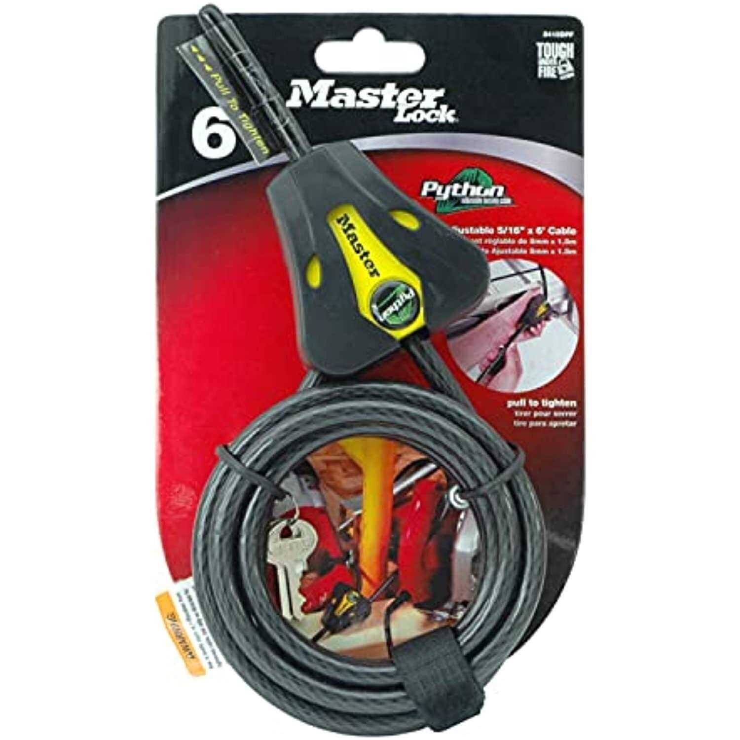 Master Lock Python Adjustable Locking Cable - Cheap Fitting