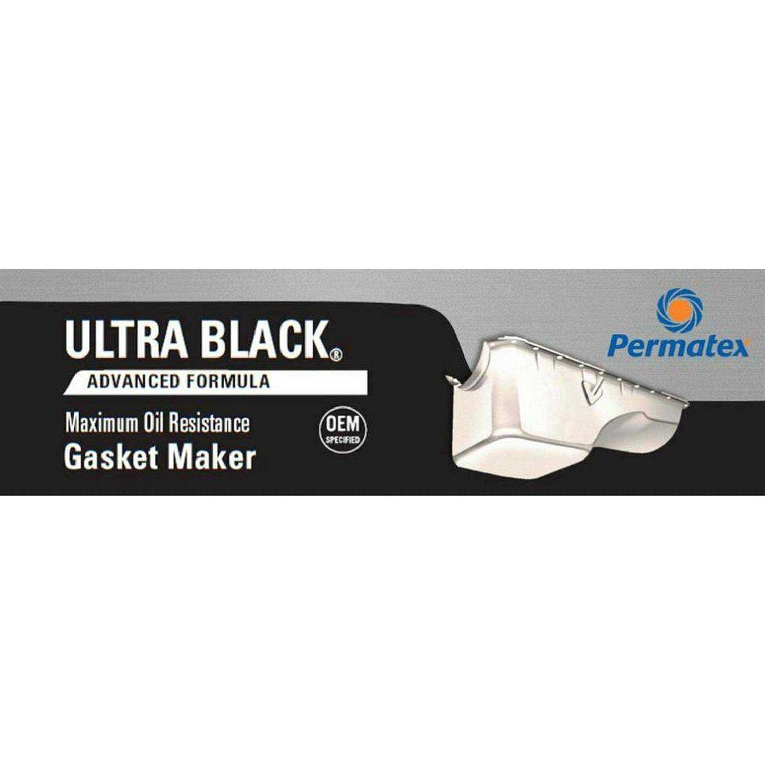 Permatex Ultra Black Maximum Oil Resistance RTV Silicone Gasket Maker - Cheap Fitting