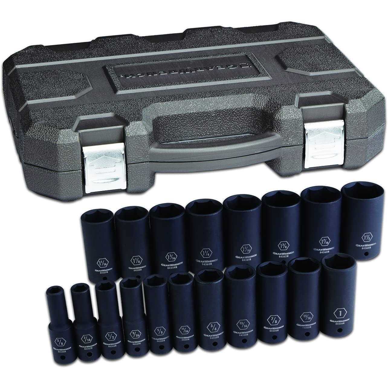 GearWrench 84924N 10 Pc. 3/8 Drive 6 Point Deep Universal Impact Metric Socket Set - Cheap Fitting