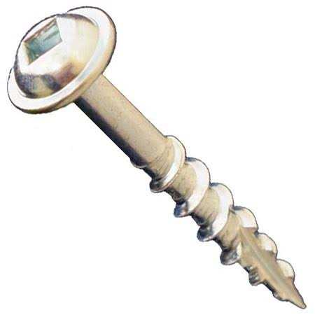 Daggerz DLRWSQ #8 x Square Round Washer Head Coarse Wood Screws Zinc FastoolNow - Cheap Fitting