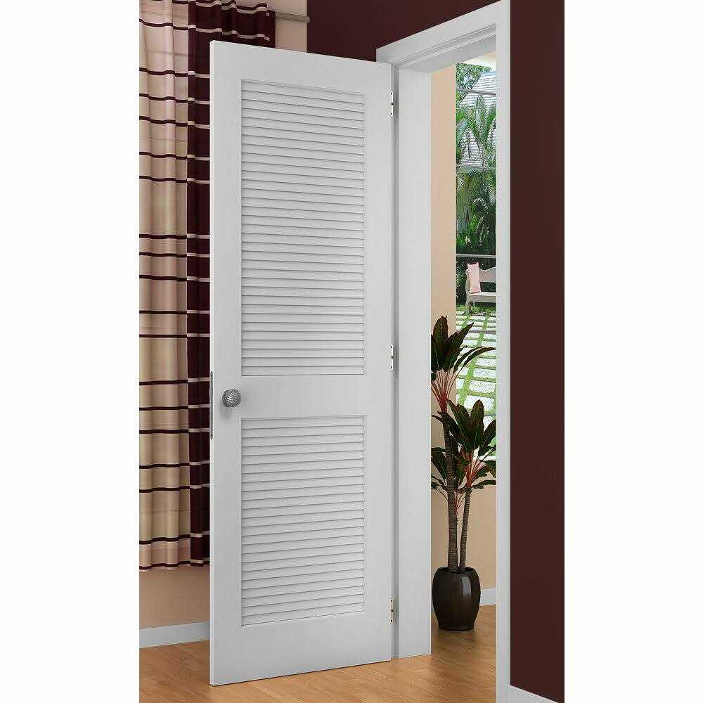 Kimberly Bay 80 in. Solid Core White Traditional Louver Wood Interior Door Slab DPLCLLW - Cheap Fitting