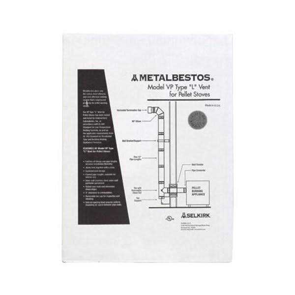 Selkirk VP Pellet Pipe Thru-the-Wall Kit - Cheap Fitting