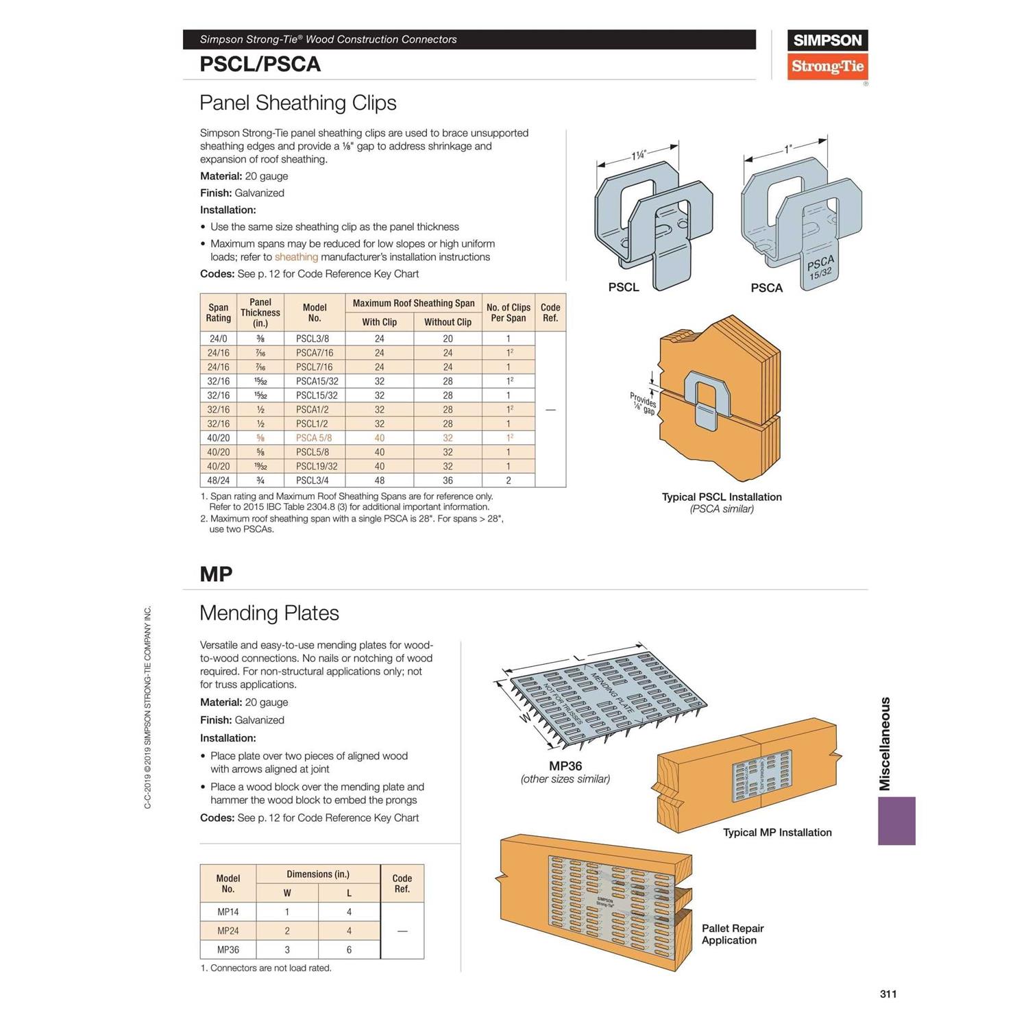 Simpson Strong-Tie 3 x 6 in. Mending Plate MP36 - Cheap Fitting