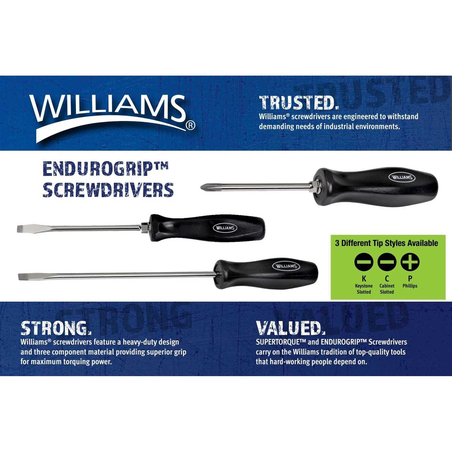 Williams 100P Mixed Screwdriver Set - Cheap Fitting