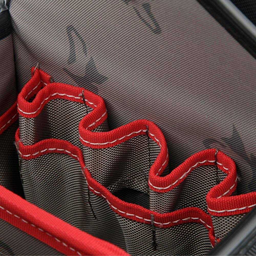 Husky 10 in. Electrician Tool Bag with Removable Tool Wall - Cheap Fitting