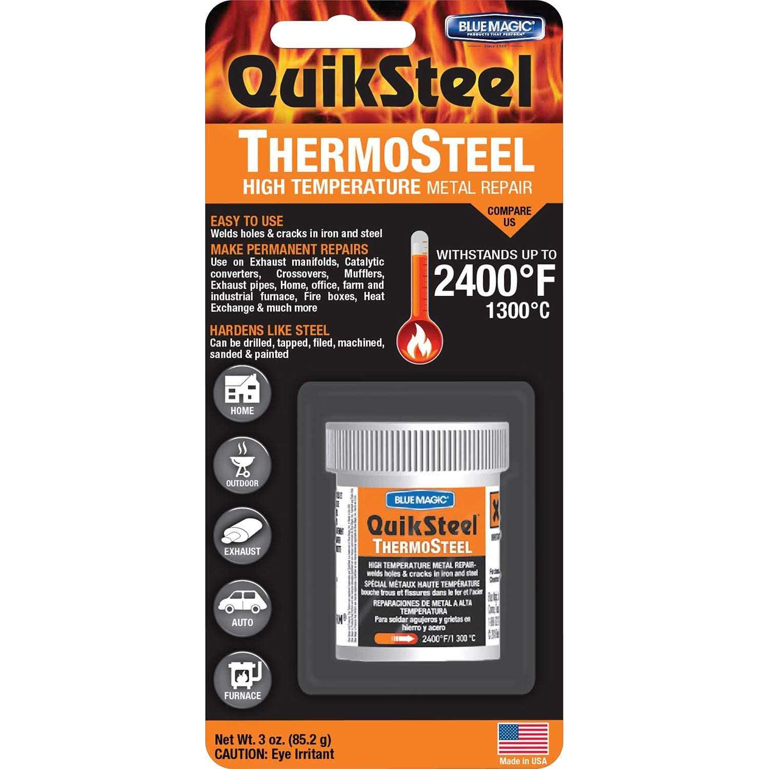 Blue Magic Metal Repair,High Temp 18003TRI - Cheap Fitting