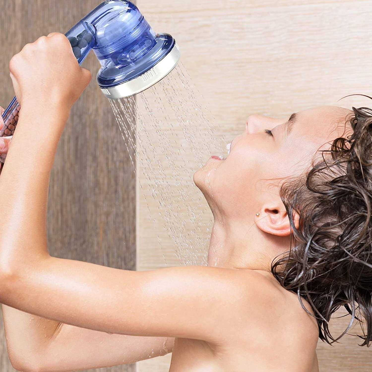 Phancir Shower Head with Handheld High Pressure Rainfall Shower Heads with Filter Beads 3 Settings Handheld Spray - Cheap Fitting