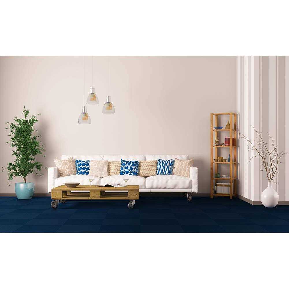 YWSHUF Self Adhesive Carpet Tile, Easy to Peel and Stick Carpet Floor Tile - Cheap Fitting
