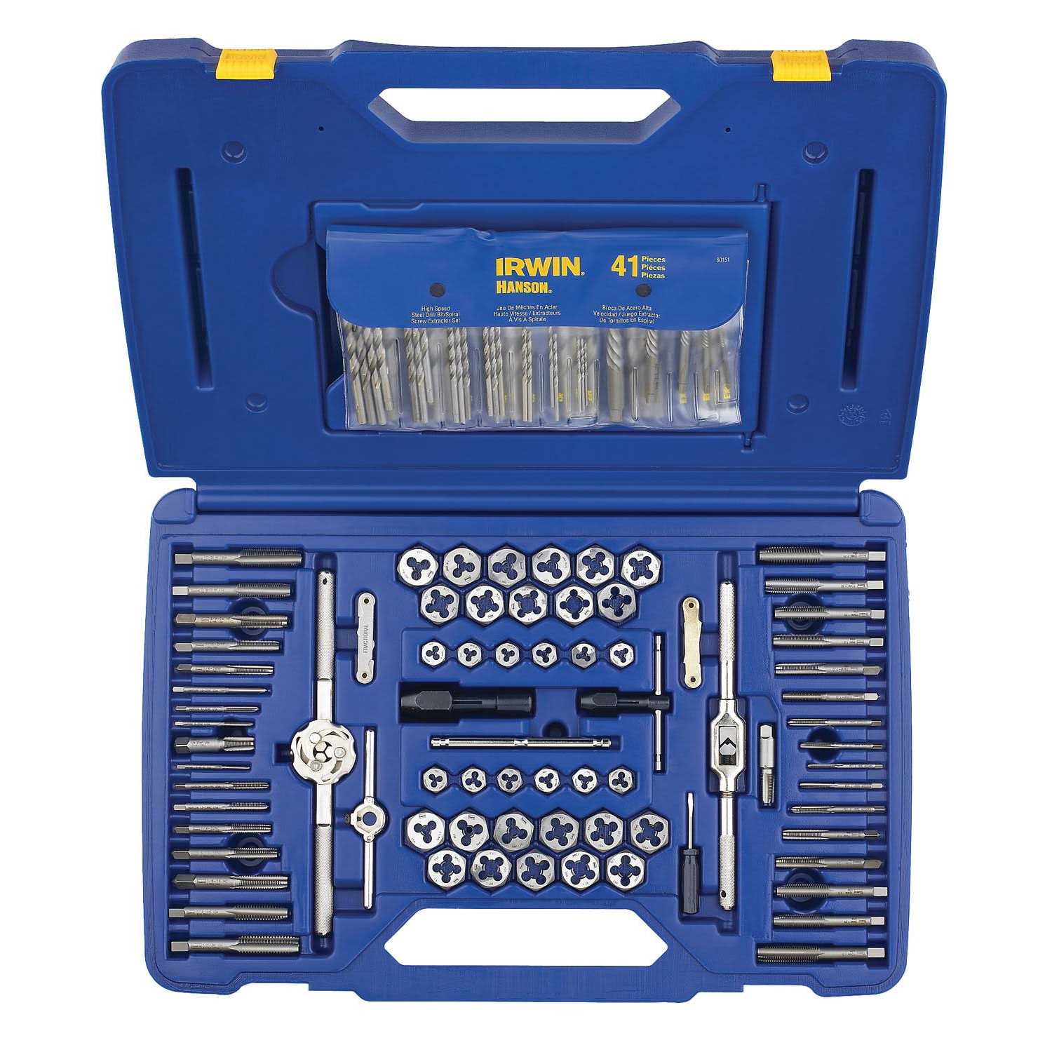 Irwin 117 Piece Fractional/Metric Tap, Die and Drill Bit Deluxe Set 26377 - Cheap Fitting