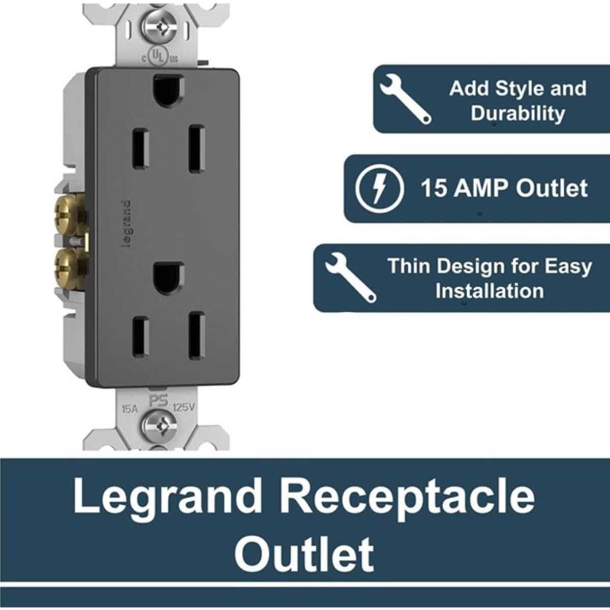 Pass & Seymour 885BKCC12 Decorator Outlet - Cheap Fitting