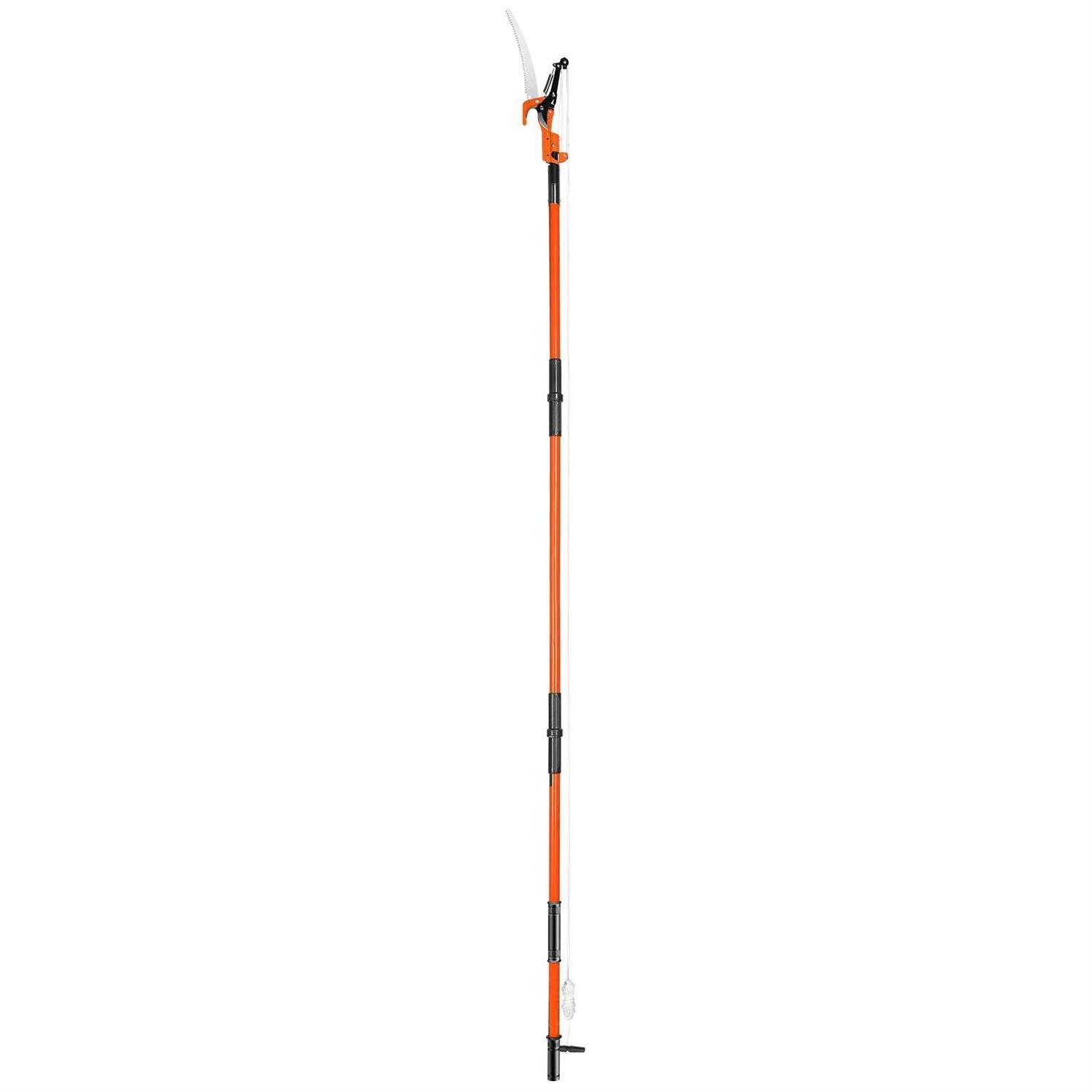 VEVOR Manual Tree Pruner Pole Saw Extendable 7.3 to 27 ft Fiberglass Pole Scissors - Cheap Fitting