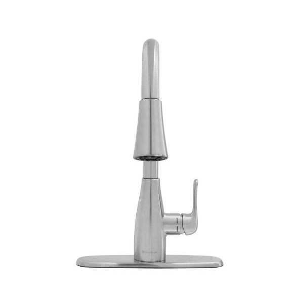 Moen Edwyn One Handle Stainless Steel Pull-Down Kitchen Faucet - Cheap Fitting