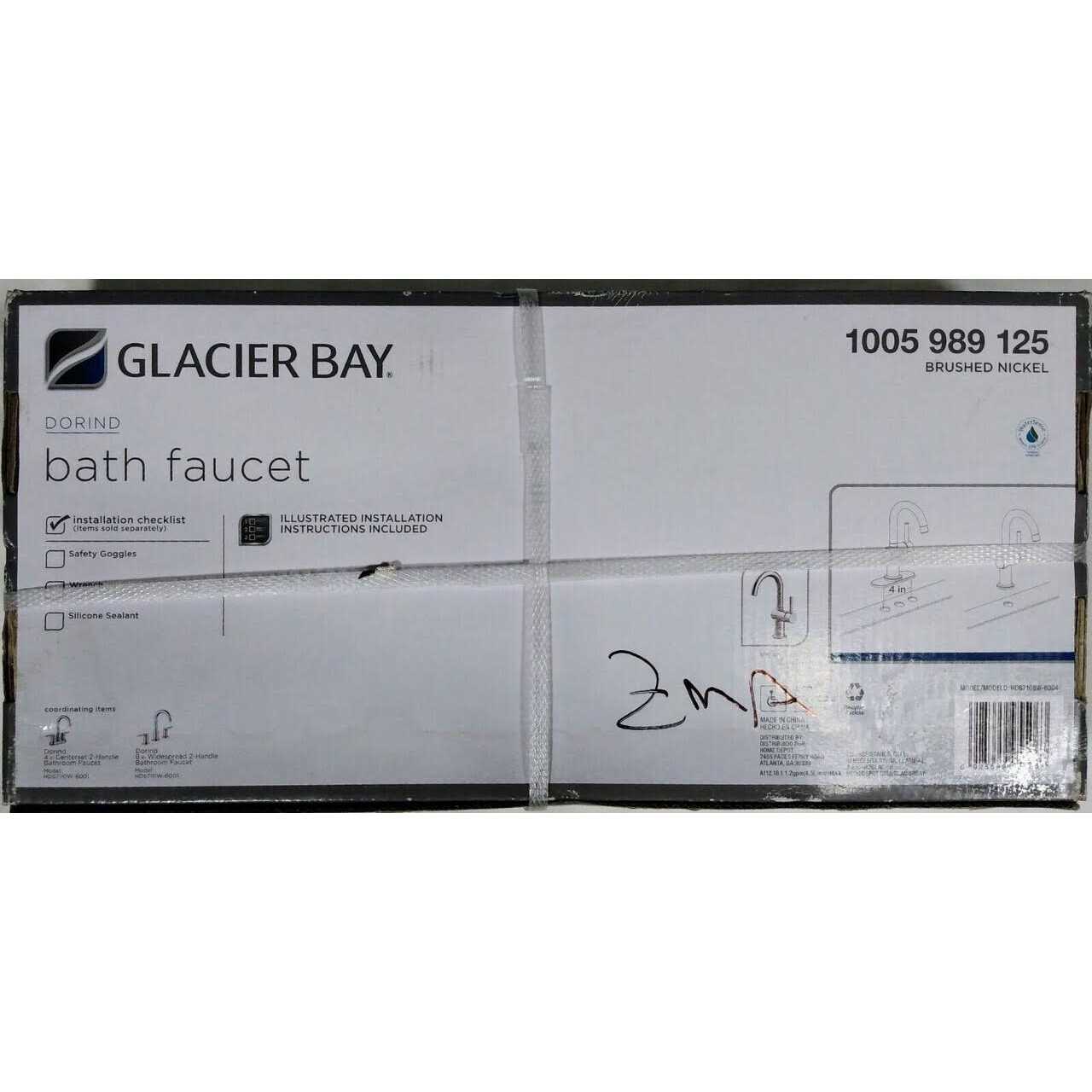 Glacier Bay Dorind Single Hole Single Handle High-Arc Bathroom Faucet - Cheap Fitting