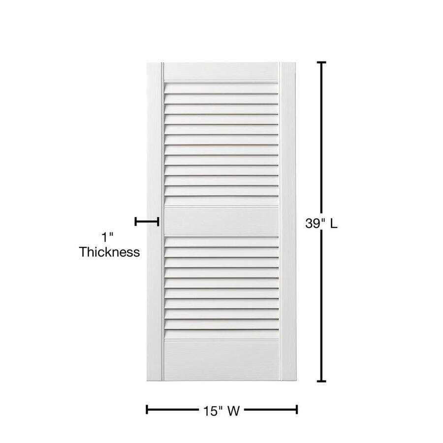 Richwood Open Louver Shutter Pair - Cheap Fitting
