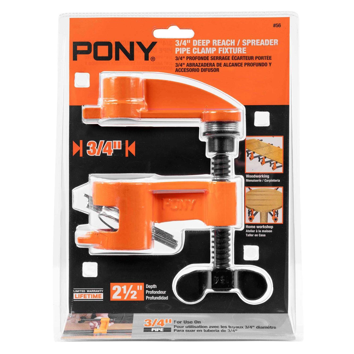 Pony 56 2-1/2 Deep Reach Clamp & Spreader Fixture for 3/4 Pipe - Cheap Fitting