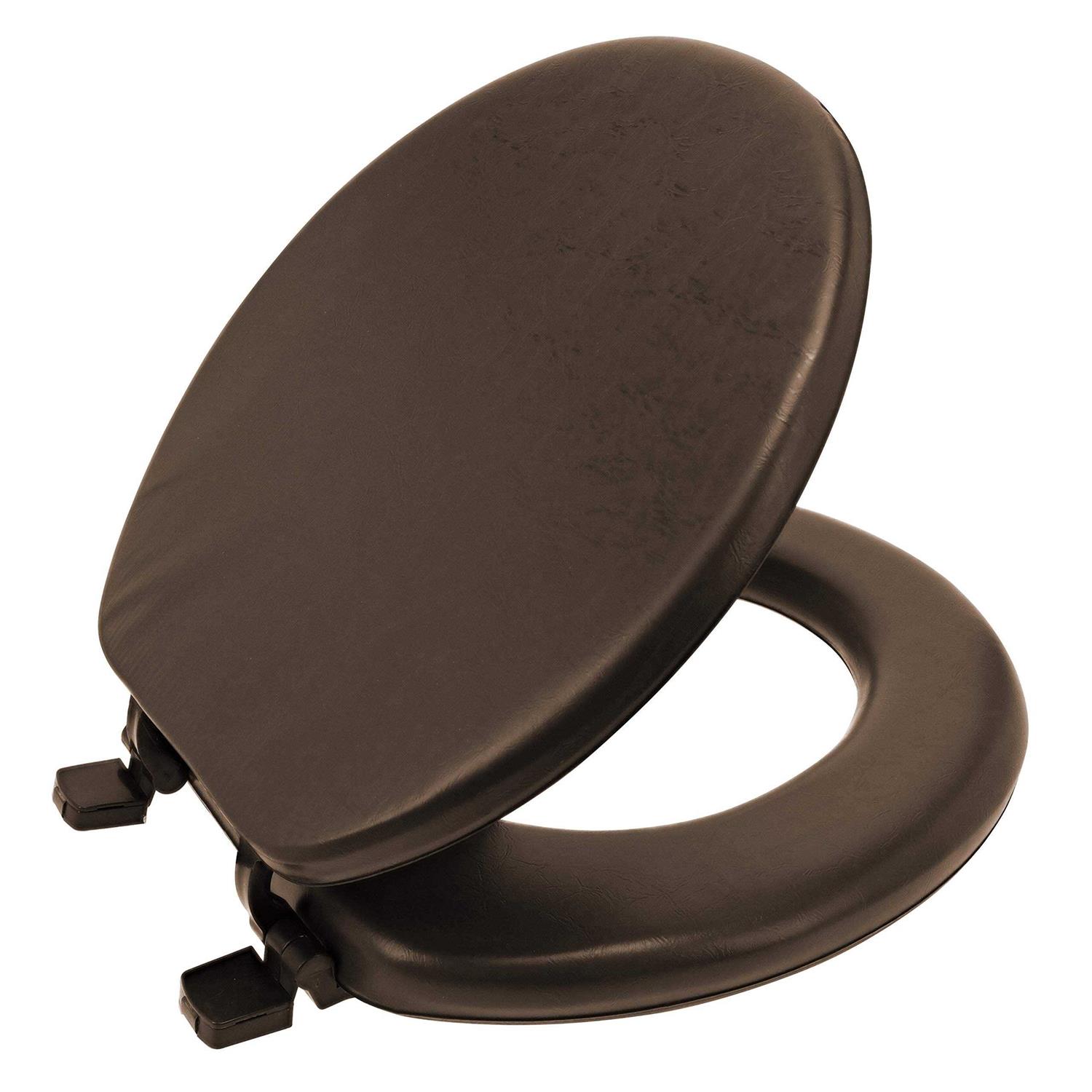Ginsey Home Solutions Round Soft Cushioned Toilet Seat - Cheap Fitting