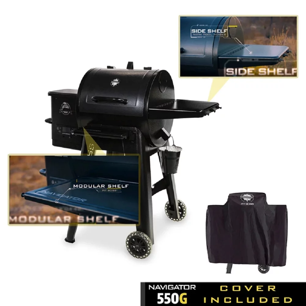 Dansons 262963 Navgator 550 Pellet Grill, Black & Gray - Cheap Fitting