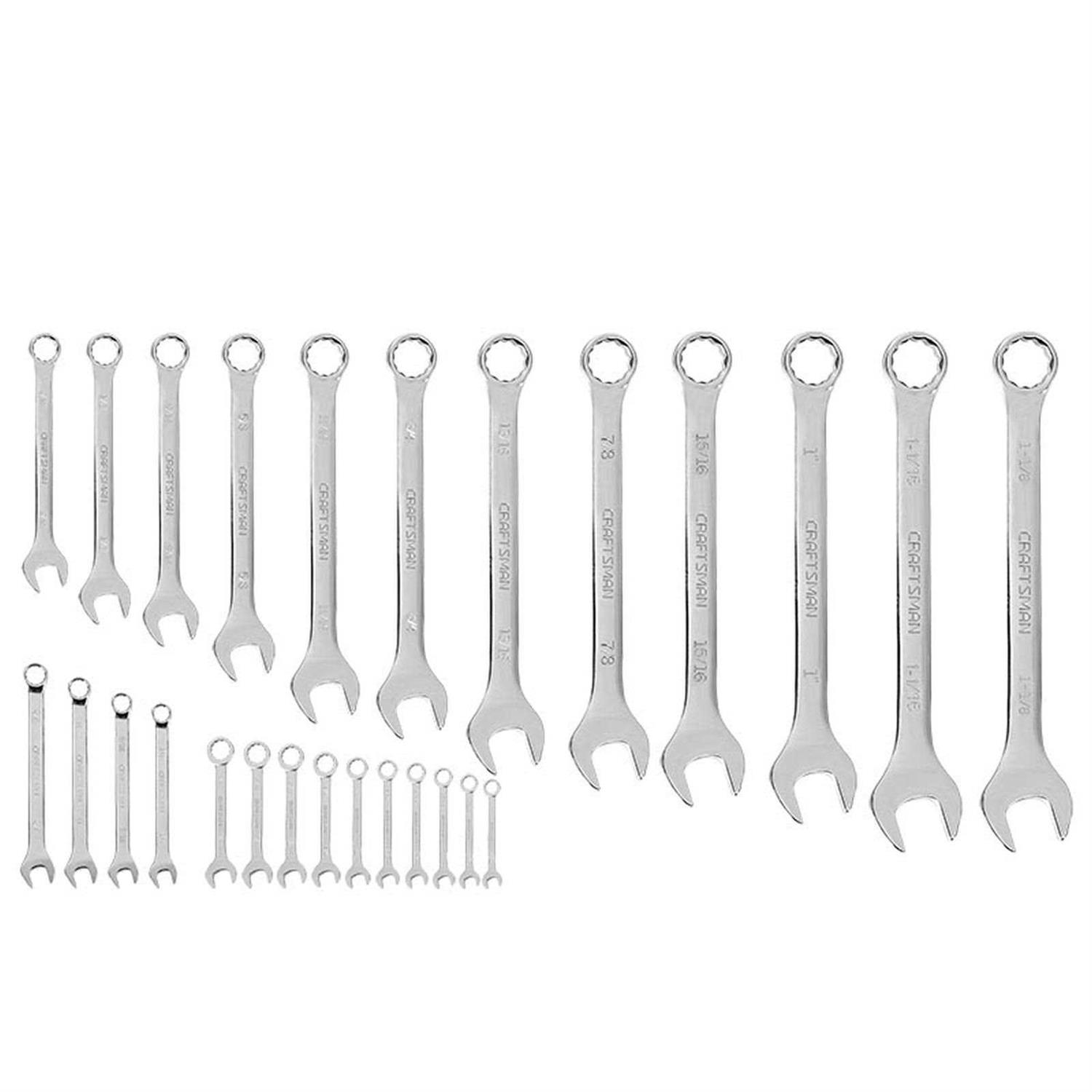 Craftsman 26 Piece Standard Combination Wrench Set inch - Cheap Fitting