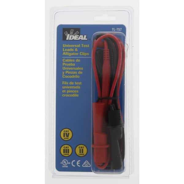 IDEAL TL-757 Universal Test Leads & Alligator Clips - Cheap Fitting