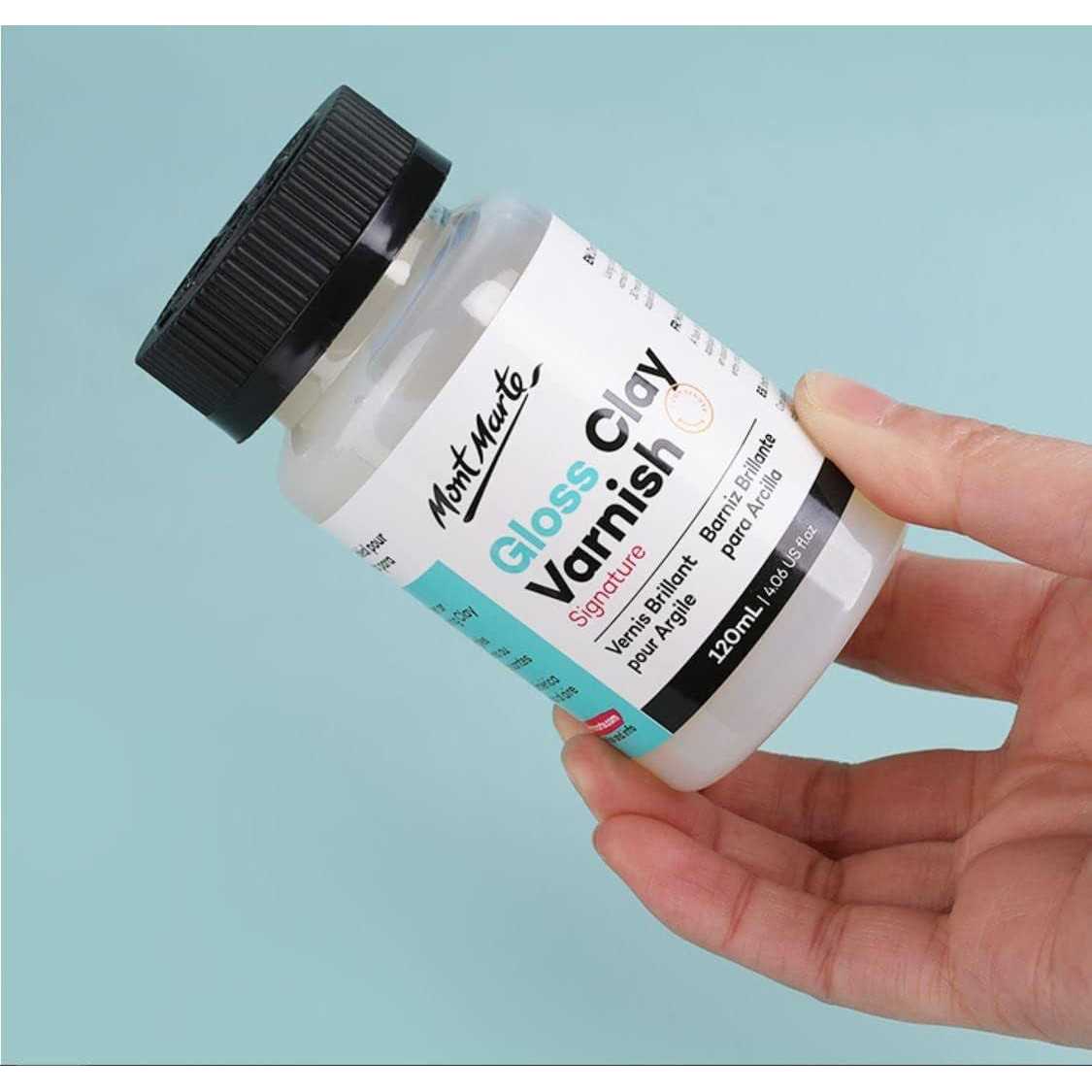 Mont Marte Clay Varnish Gloss Signature 4.05oz Clay Sculpture Sealant, Glossy Clay Varnish, Varnish for Polymer or Air Hardening Clay - Cheap Fitting