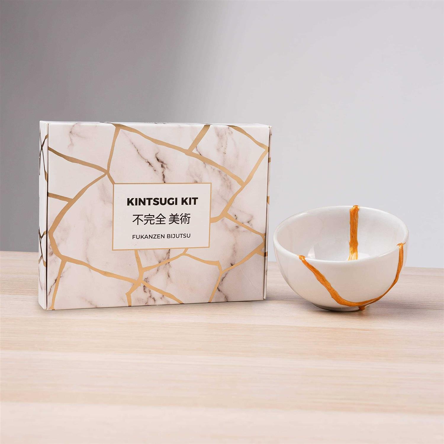 Laffair Kintsugi Repair Kit – Repair Ceramic Bowls with Kintsugi Kit Gold Powder Resin Glue - Cheap Fitting