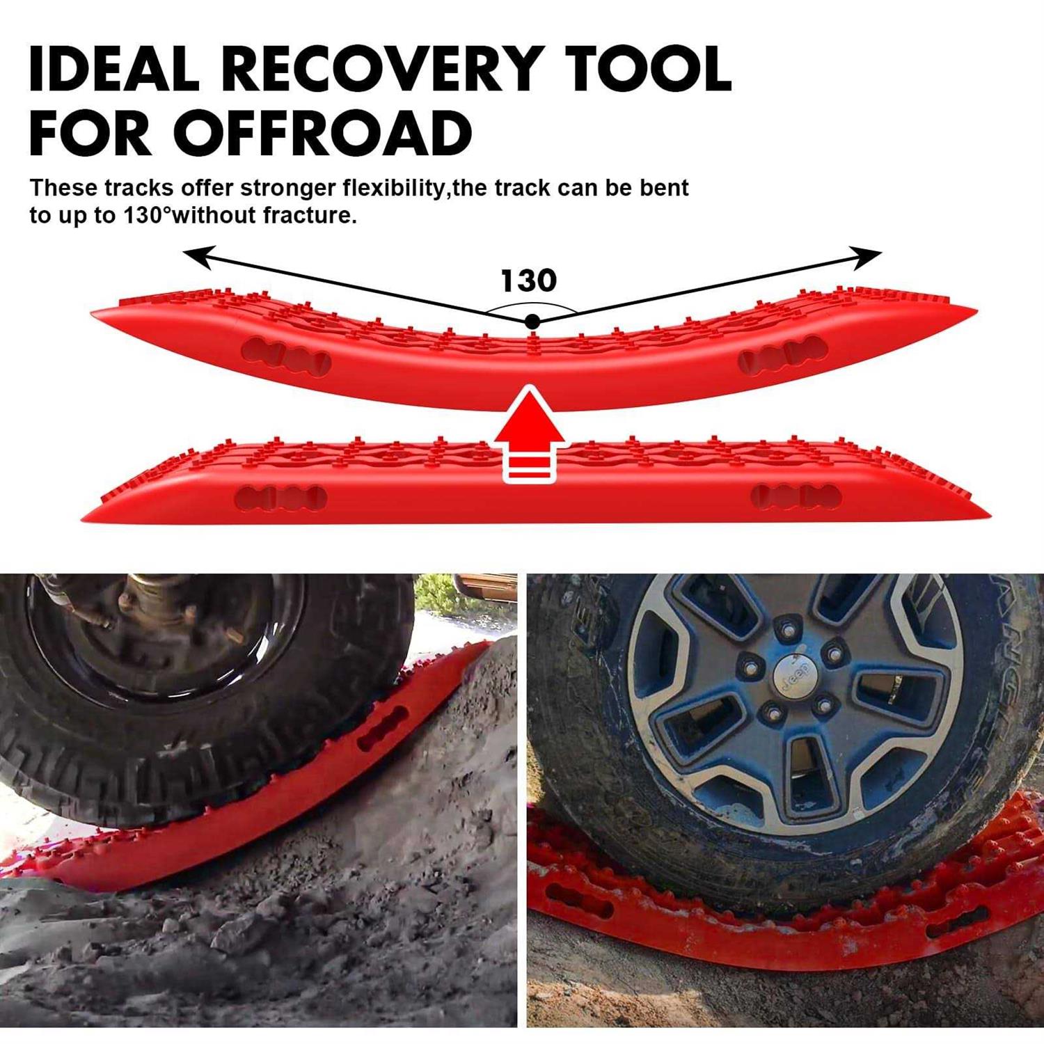 Stegodon Traction Boards Off-Road Recovery Boards Tire Ladder 4WD Traction Mats for Truck,Mud,Snow,Sand - Cheap Fitting