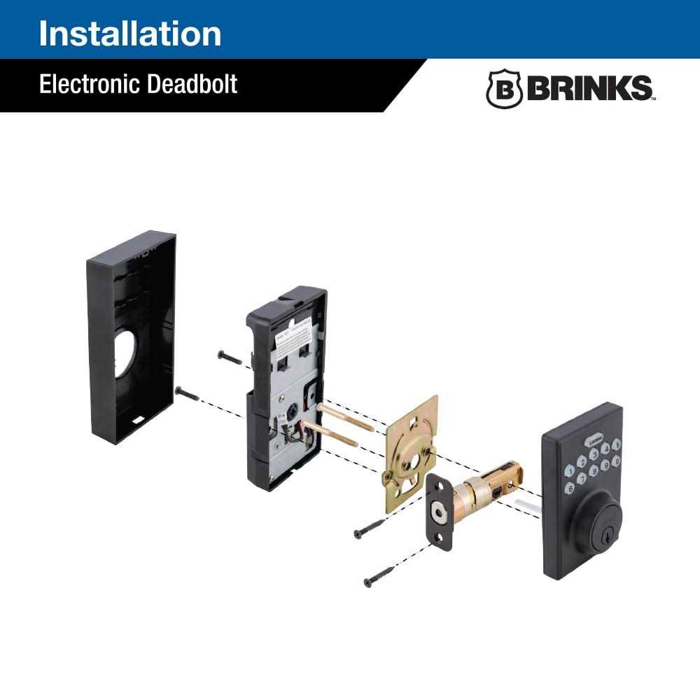 Brinks Keyed Entry Matte Black Electronic Keypad Single Cylinder Deadbolt - Cheap Fitting