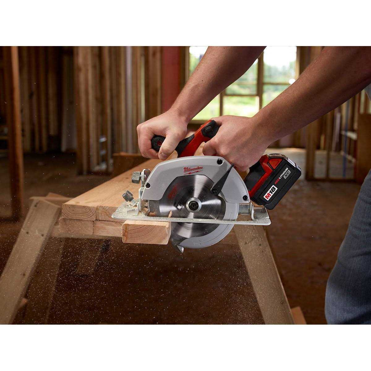 Milwaukee M18 Cordless Lithium-Ion 6-1/2 Circular Saw Kit 2630-22 - Cheap Fitting