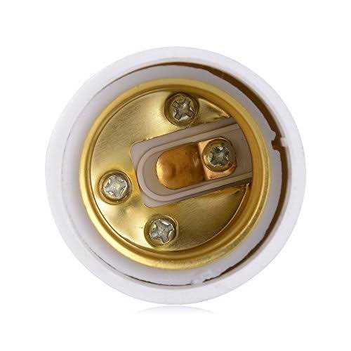 Onite GU24 to E27 E26 Adapter for LED Bulb GU24 to Medium Base Converts Your Pin Base Fixture to Standard Screw-in Lamp Socket - Cheap Fitting