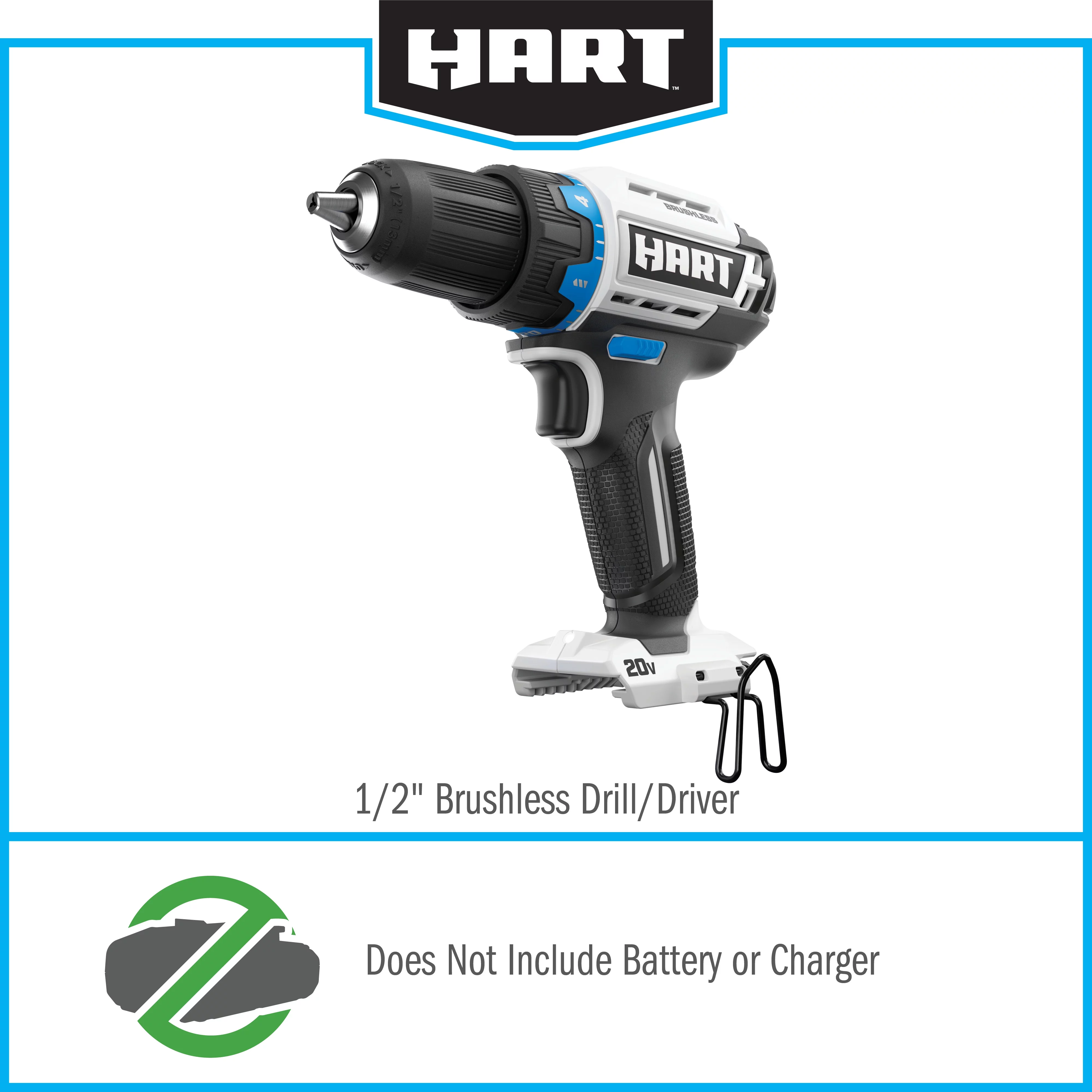 HART Brushless 1/2-inch Drill/Driver (Battery not Included) - Cheap Fitting