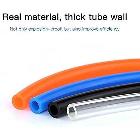 Quickun Pneumatic Tubing PU Polyurethane Tube Air Hose Line for Air Compressor Fitting or Fluid Transfer - Cheap Fitting