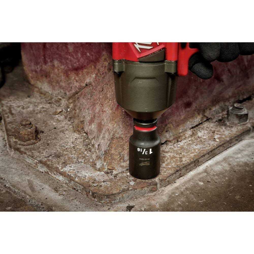 Milwaukee 49-66-7016 SHOCKWAVE Impact Duty 1/2 Drive SAE & Metric Deep 6 Point Socket Set - Cheap Fitting