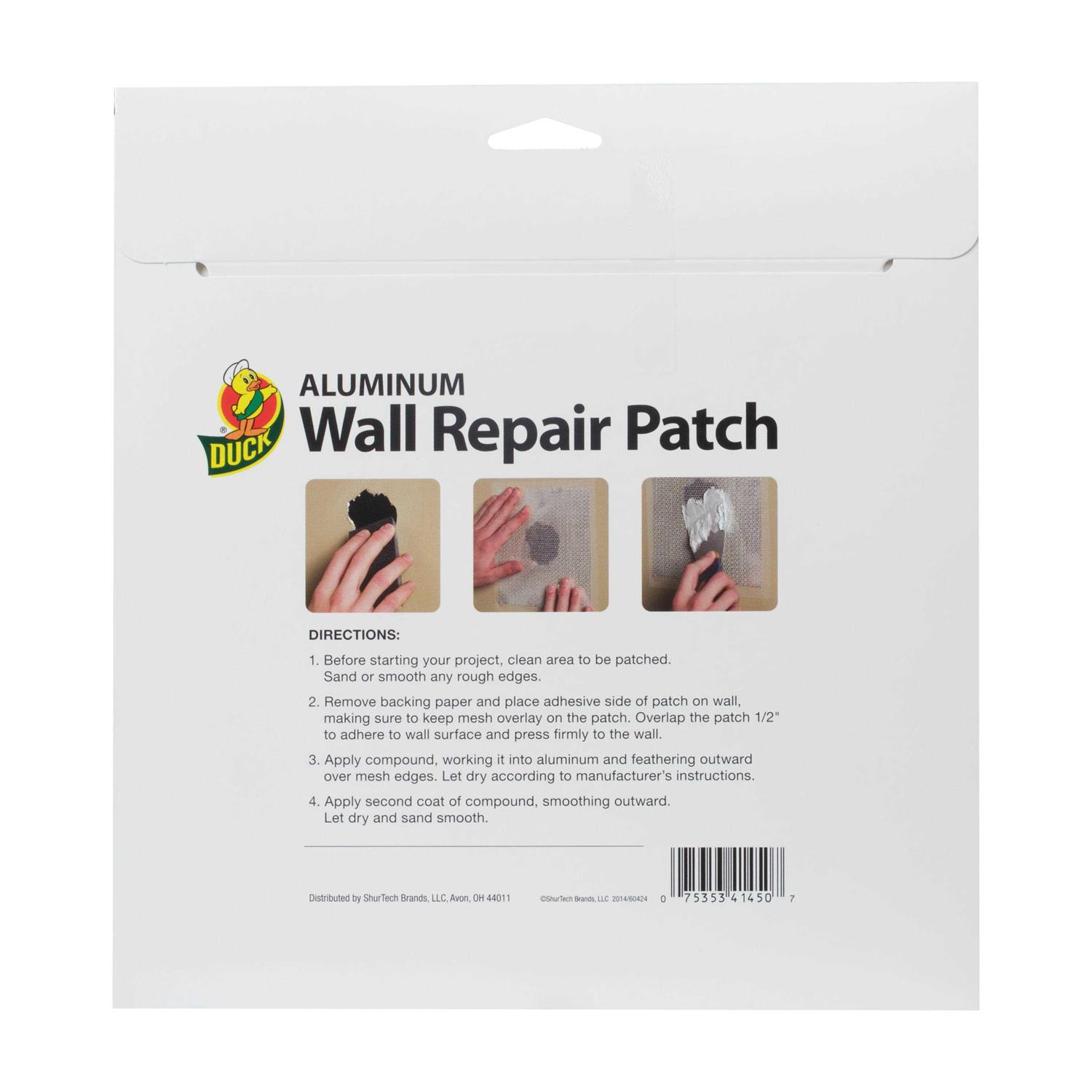 Duck Brand 8 in. x 8 in. Aluminum Wall Repair Patch - Cheap Fitting