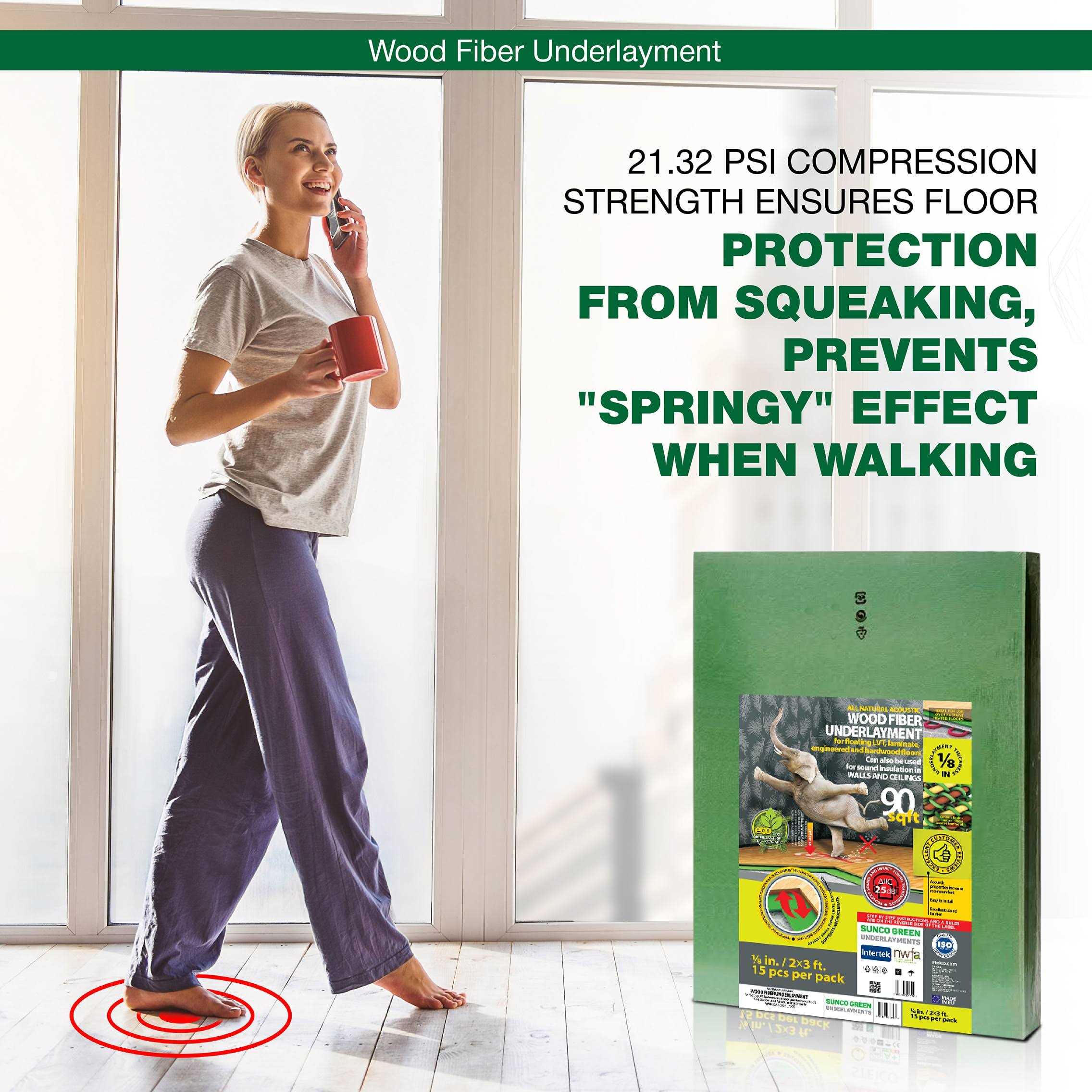 STEICO 90 sq.ft. 2 ft. x 3 ft x 1/8 in. Wood Fiber Underlayment - Cheap Fitting