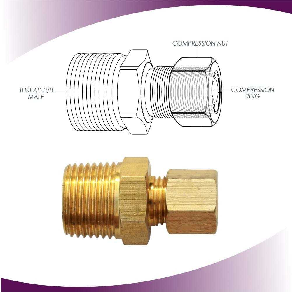 Ice Maker Water Line Brass Tube Fitting - Cheap Fitting