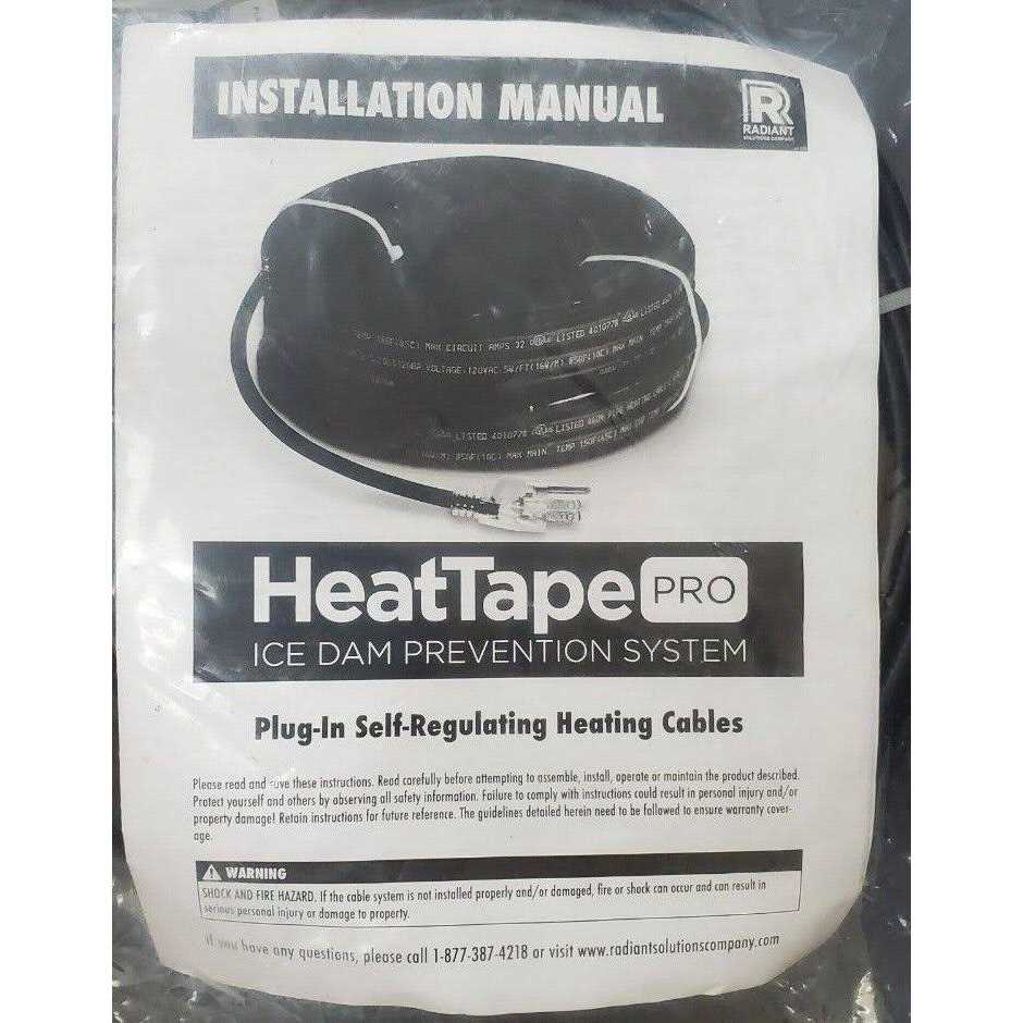 Radiant Solutions Heat Tape Pro Heating Cable For Roof & Gutter 120v - Cheap Fitting