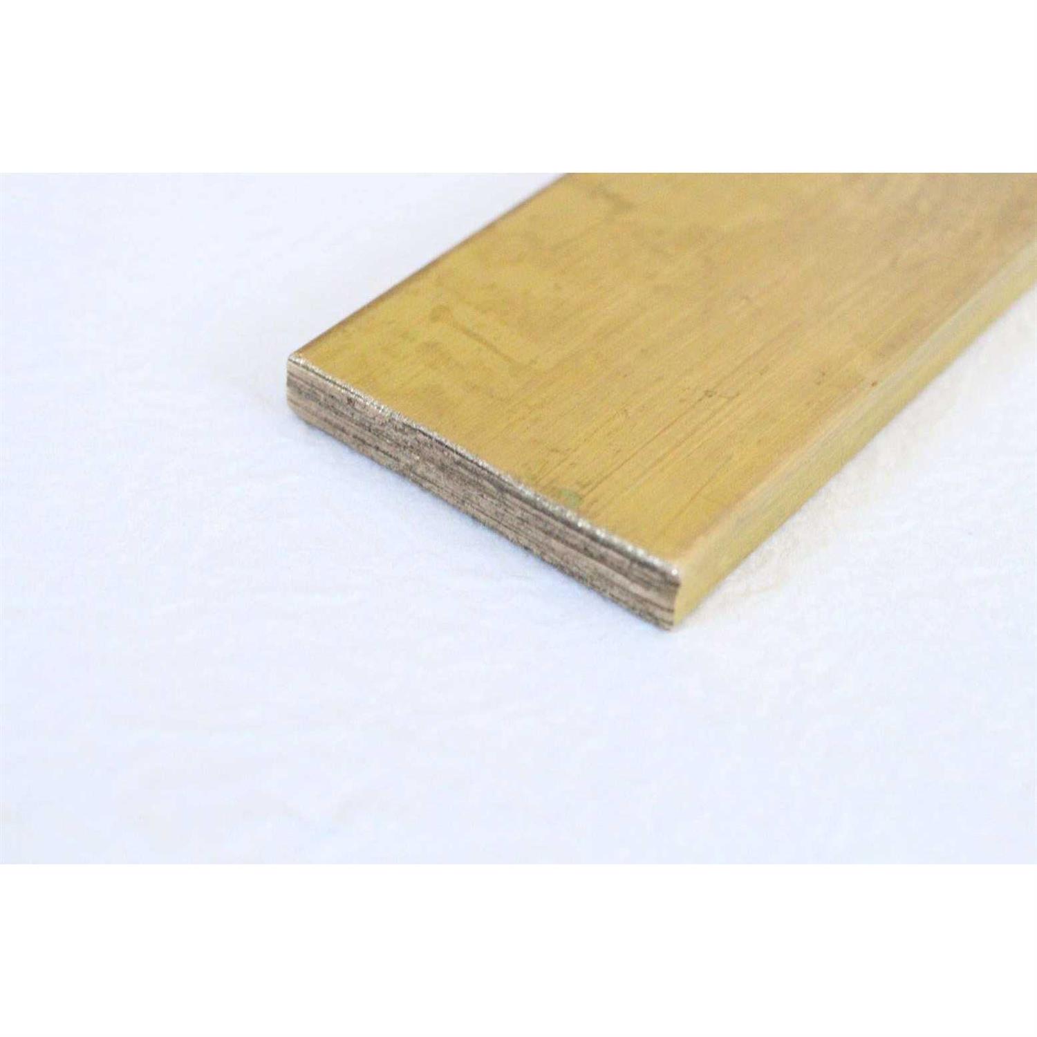 Aladean 1/8 x 2 C360 Brass Flat BAR 12 Long Solid .125 Plate Mill Stock Solid - Cheap Fitting
