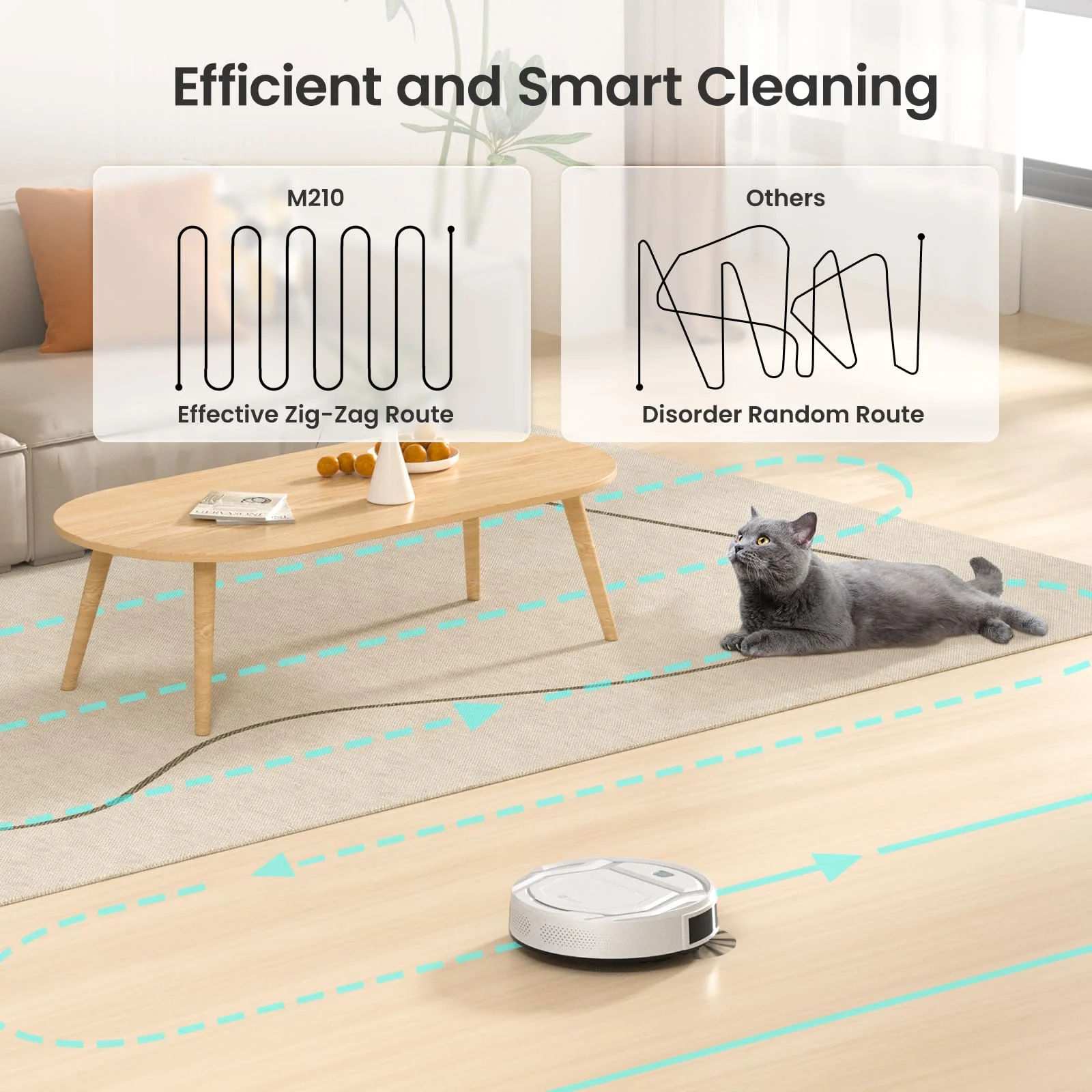 Lefant Robot Vacuum Cleaner, 2 in 1 Robot Vacuum and Mop, WiFi/Alexa/APP Control, Self-Charging Robotic Vacuum with Schedule, Ideal for Pet Hair Carpets Hard Floors, M210Pro (White) - Cheap Fitting