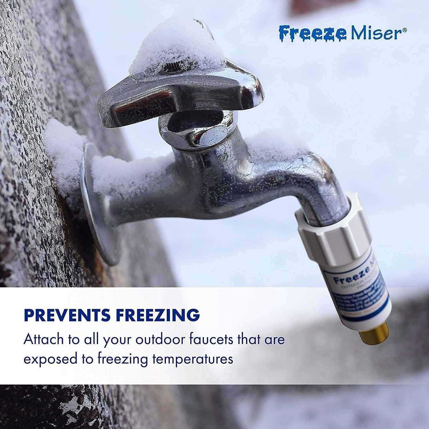 Freeze Miser 2 Pack Outdoor Faucet Freeze Protection - Cheap Fitting