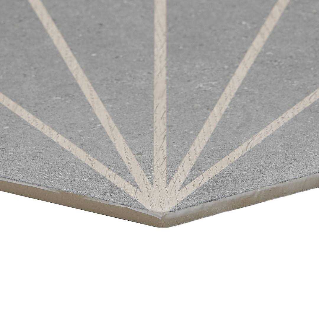 Ivy Hill Tile Klyda Beams 12.6 in. x 14.5 in. Matte Hexagon Porcelain Floor and Wall Tile - Cheap Fitting