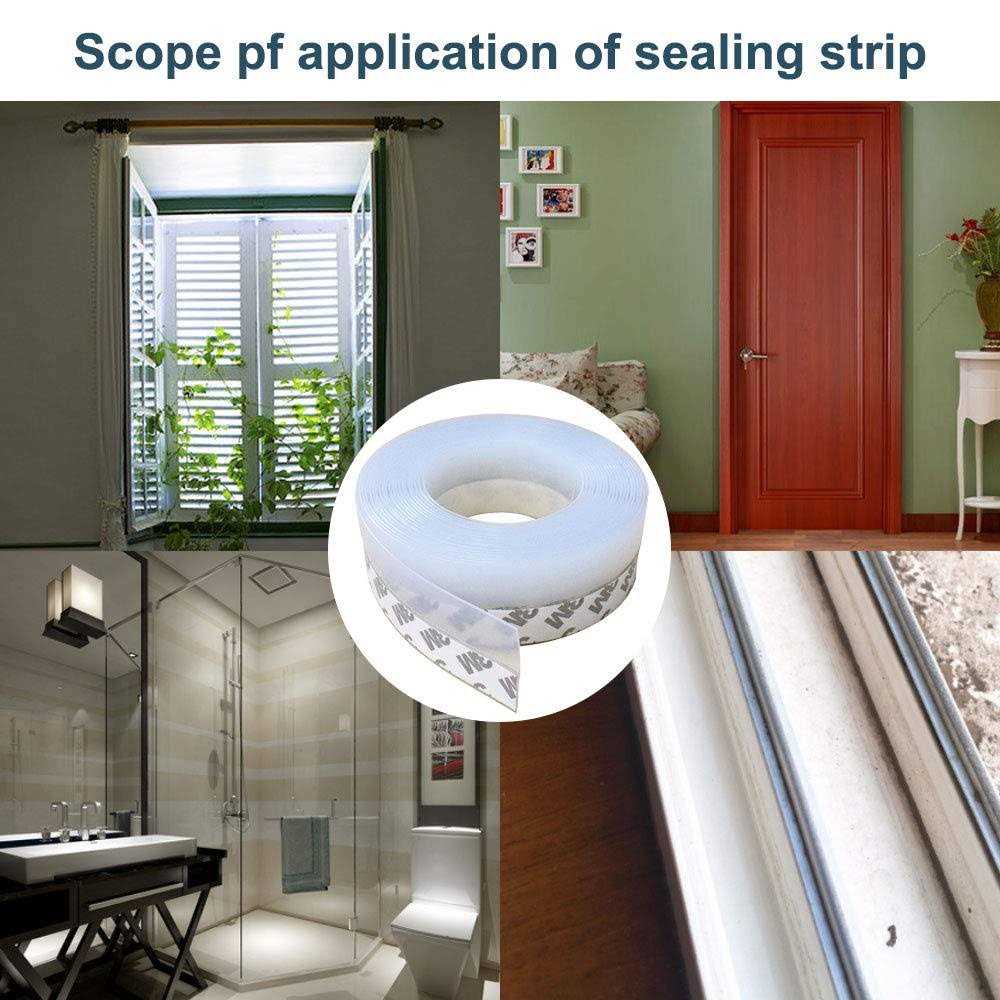 Silicone Seal Strip Weather Stripping Door Window Seal-Door Strip Bottom Draft Stopper 16.5 Foot - Cheap Fitting