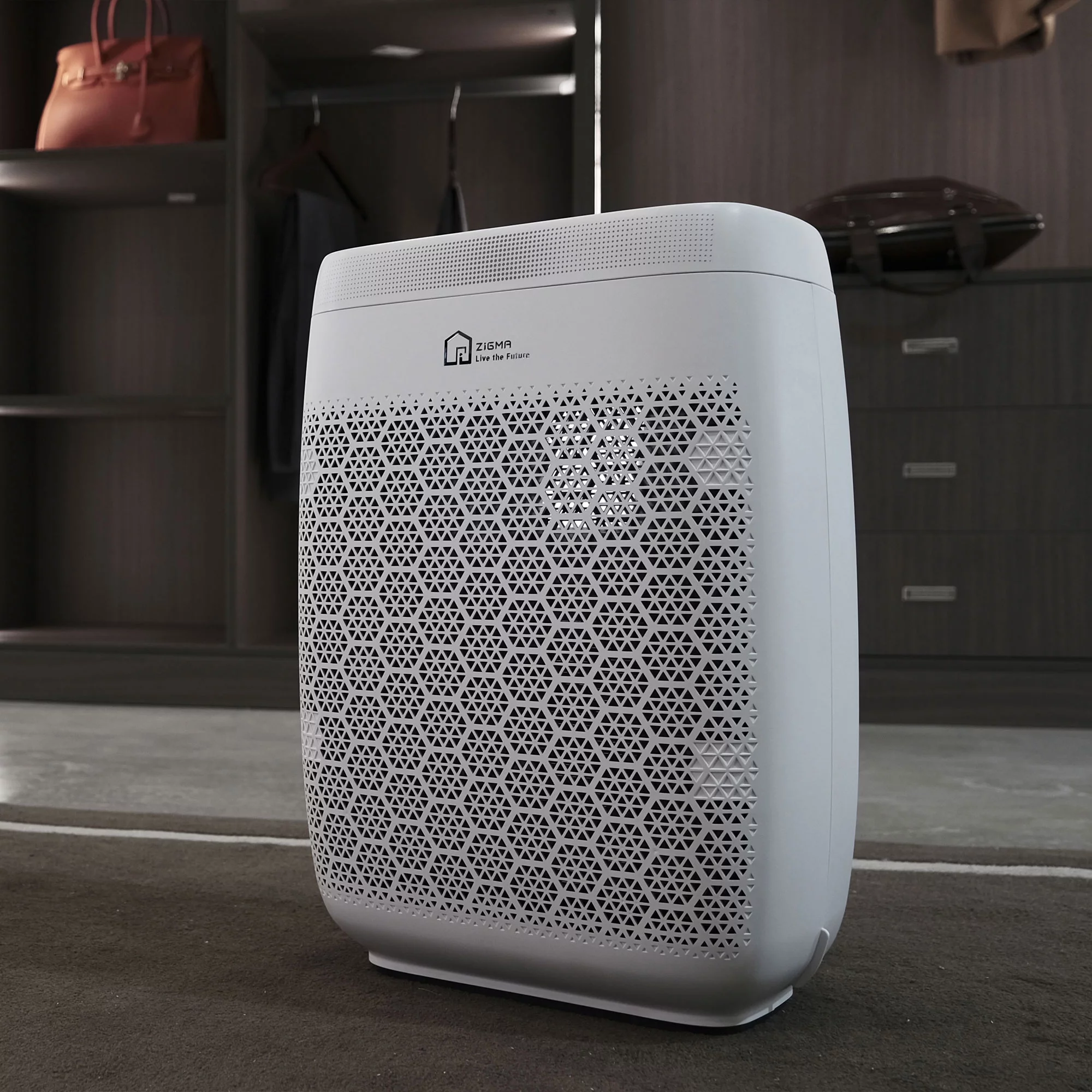 Zigma Aerio-300 1580 Sq Ft Smart 5-in1 HEPA Air Purifier for Home, White - Cheap Fitting