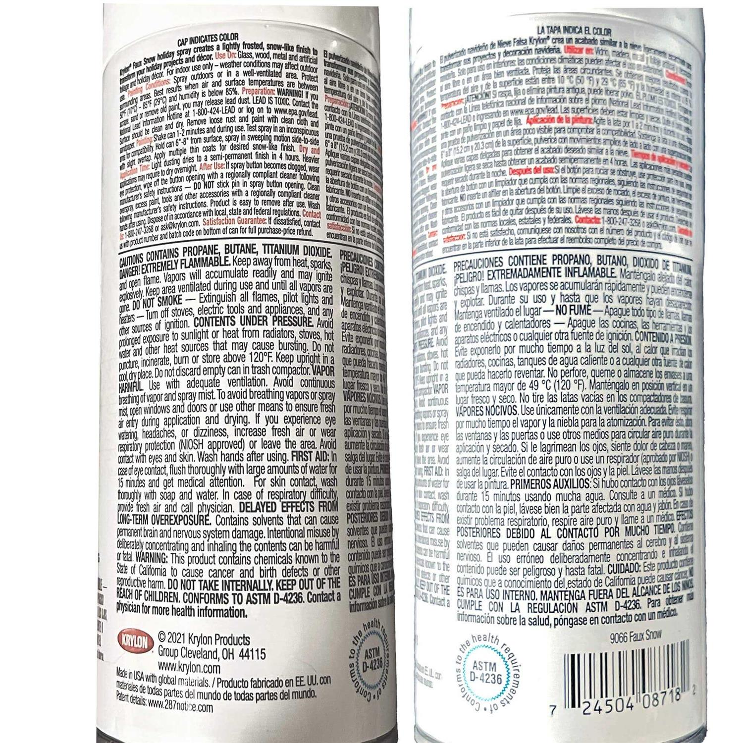 Krylon Matte Faux Snow White Spray Paint - Cheap Fitting