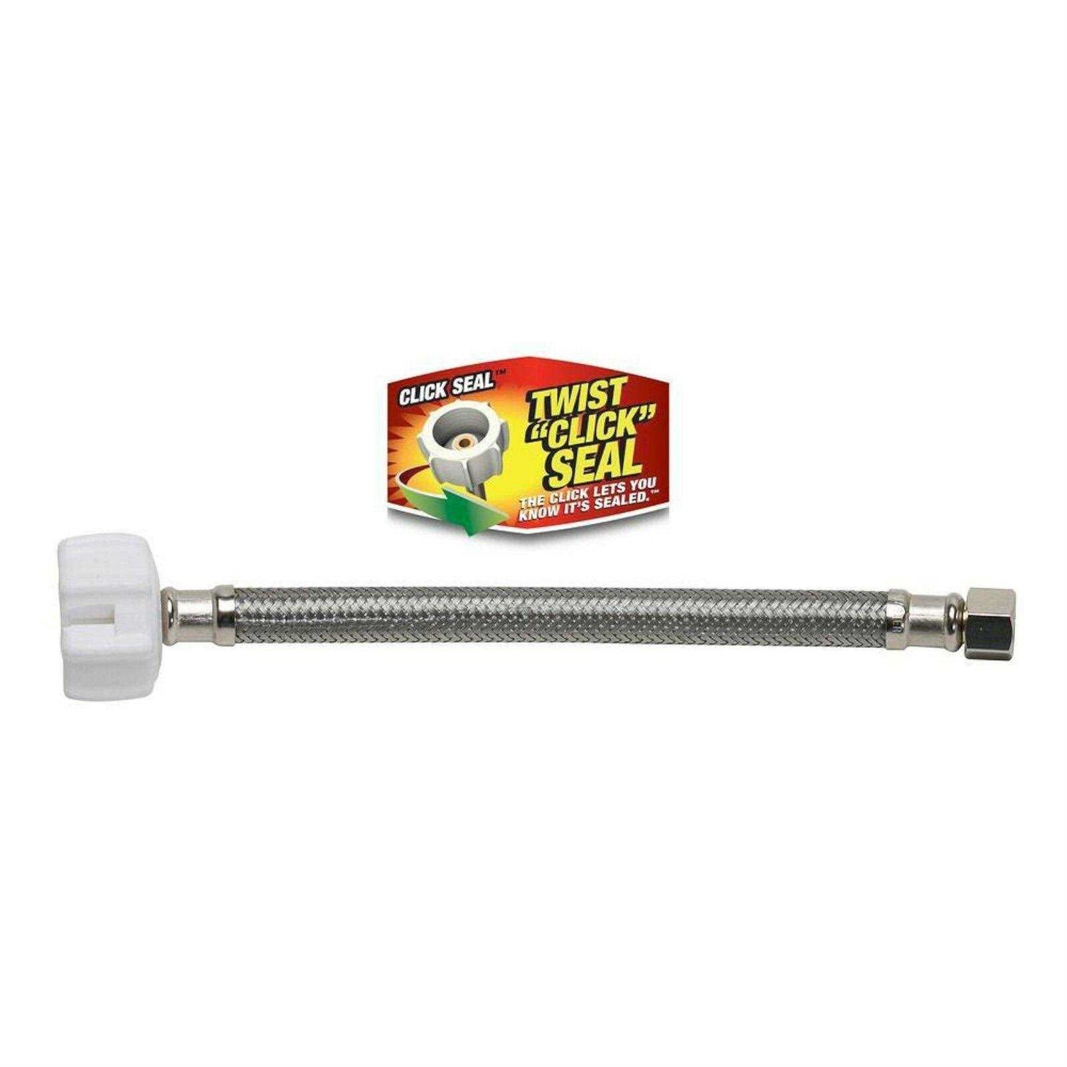 Fluidmaster Click Seal 3/8 in. x 7/8 in. x 9 in. Toilet Connector B1T09CS - Cheap Fitting