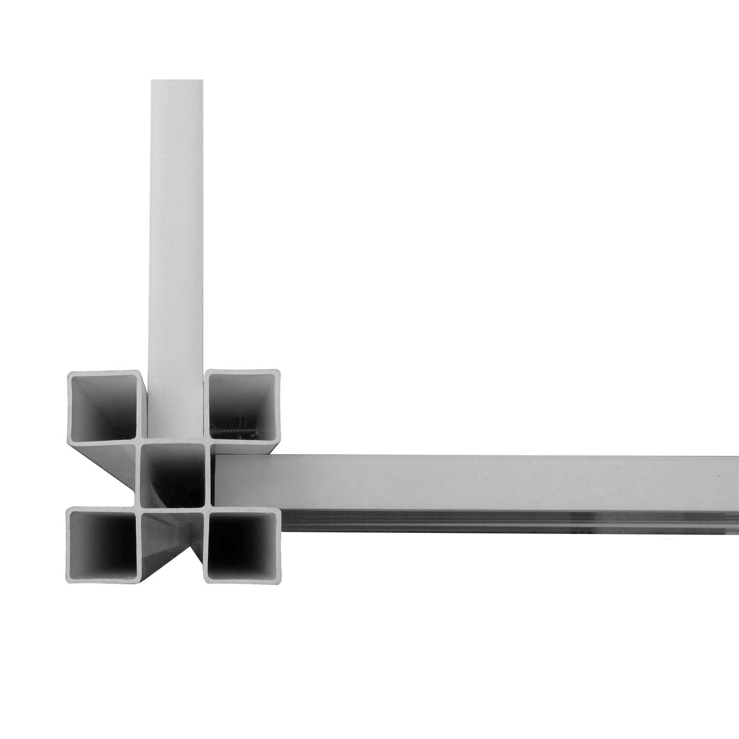 4 ft. H x 4 ft. W Premium Vinyl Privacy Screen Kit Enclo ZP19014 - Cheap Fitting