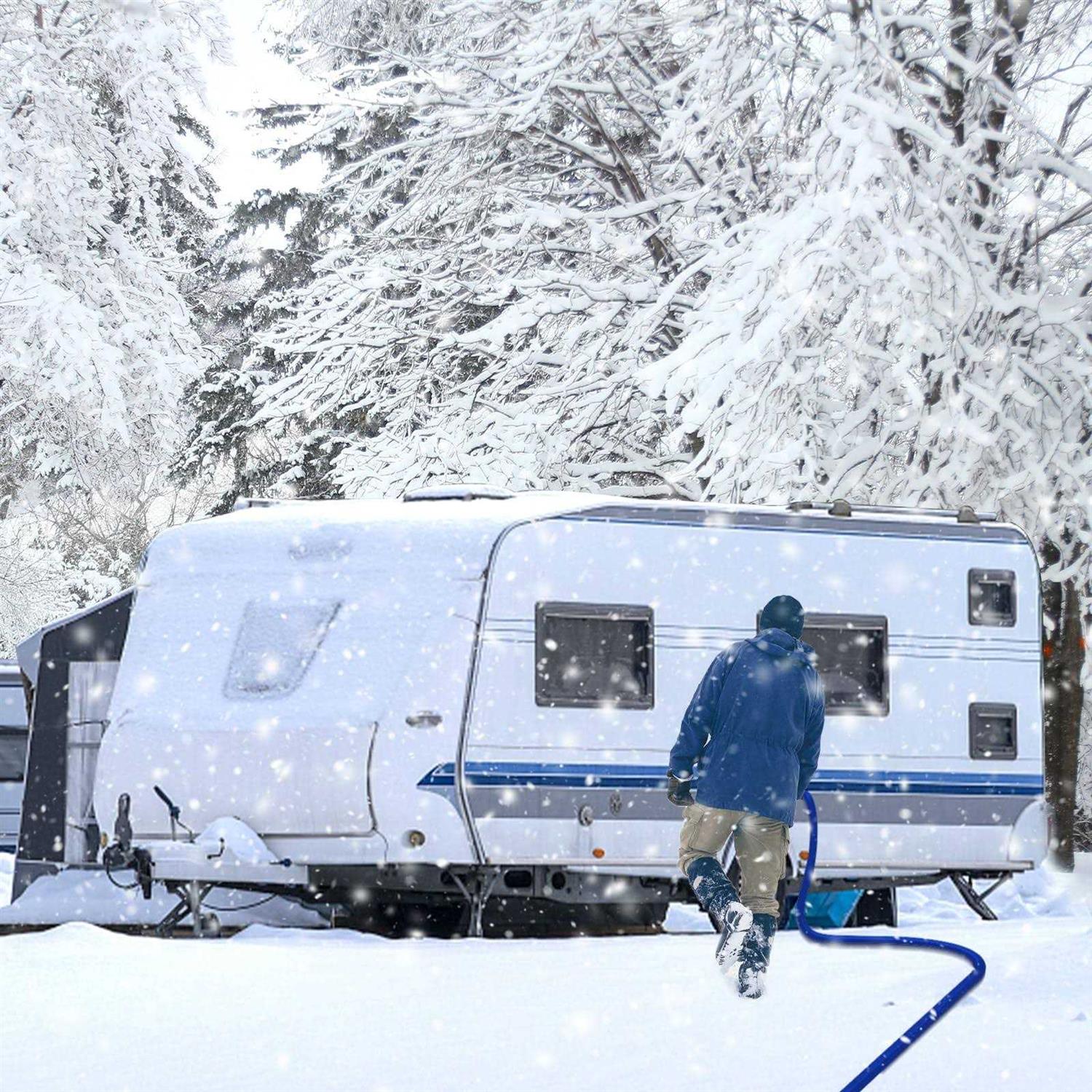 15FT 30 FT Heated Water Hose for Rv,-45 °F Antifreeze Heated Water Hose,Rv Accessories,Rv Water Hose - Cheap Fitting